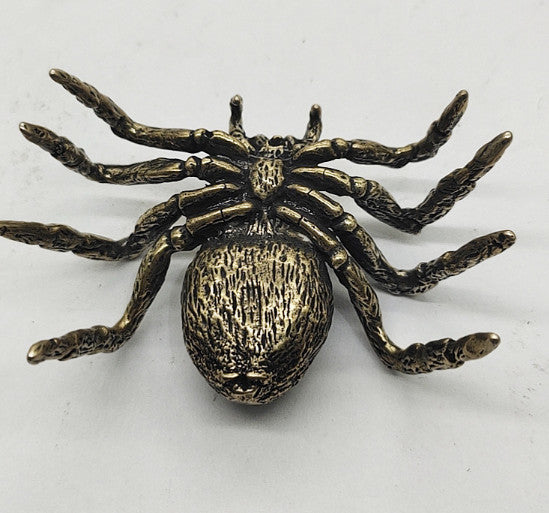 Home decor Desk decor Animal statue gift Brass spider statue