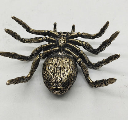 Home decor Desk decor Animal statue gift Brass spider statue