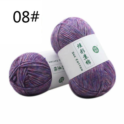 Hot Sale 100g Colourful Cotton Hand Skeins Soft Yarn Weave Crochet Knitting Yarn