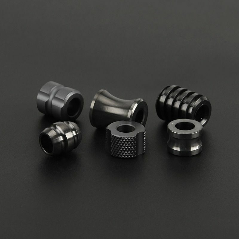 Black Titanium Alloy Knife Beads Paracord Umbrella Rope Thread Zipper Accessorie