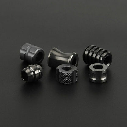 Black Titanium Alloy Knife Beads Paracord Umbrella Rope Thread Zipper Accessorie