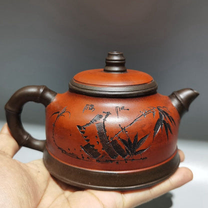 vintage China yixing purple clay teapot zisha ceremony ceramic exquisite teaware