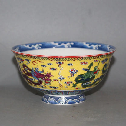 Collection of Decorative Arts and Crafts, Dragon Pattern Bowl Porcelain