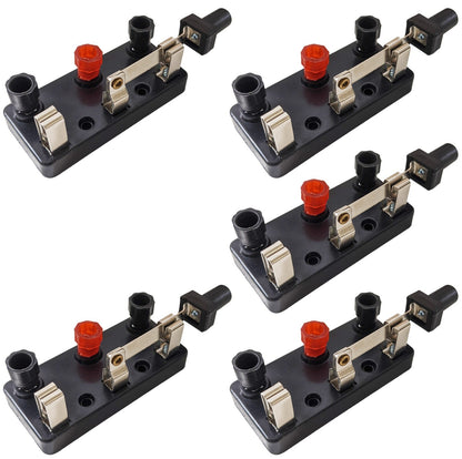 5 Pack SPDT Knife Switches (Single Pole Double Throw), 2.98" × 1.36" × 1.15"