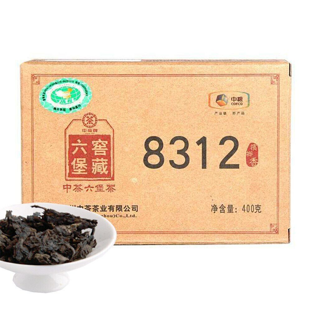 2014 Zhong Cha Dark Chinese Tea Brick 8312 Liupao Tea Hey Cha Liu Bao 400g