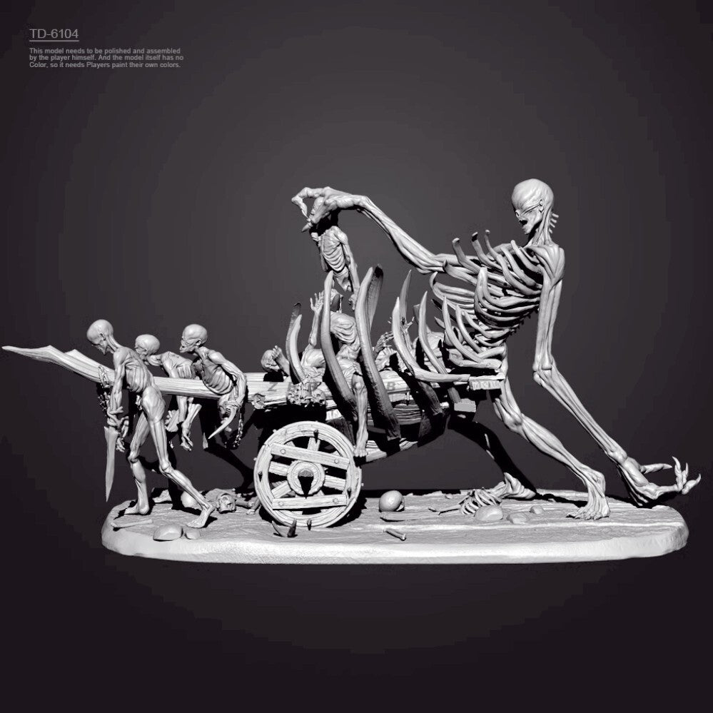 1/35 resin figure model Hell Ghost Car and Ghost Soldier 3D Printing Unpainted