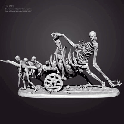 1/35 resin figure model Hell Ghost Car and Ghost Soldier 3D Printing Unpainted