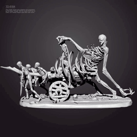 1/35 resin figure model Hell Ghost Car and Ghost Soldier 3D Printing Unpainted