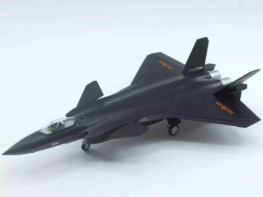 1:60 35CM China J-20 Stealth Fighter Jet Plane Diecast Military Aircraft Model