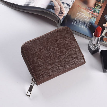 Coin Bag Zipper Mini Wallets Purse Thin Wallet Unisex Synthetic Leather 8*2*10CM