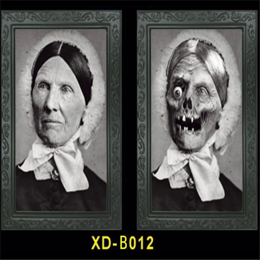 Halloween 3D Ghost Photos Frame Decoration Spooky Party Delivers Crafts Horror