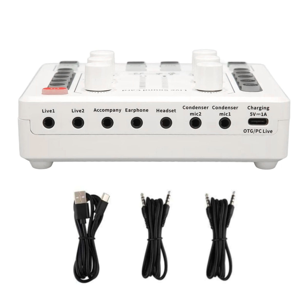 For Live Steaming For Podcasts M8 Sound Card Body Multi-scenario Compatibility