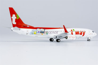 NG Models t'way Air for Boeing B737-800 HL8306 1:400 Aircraft Pre-built Model