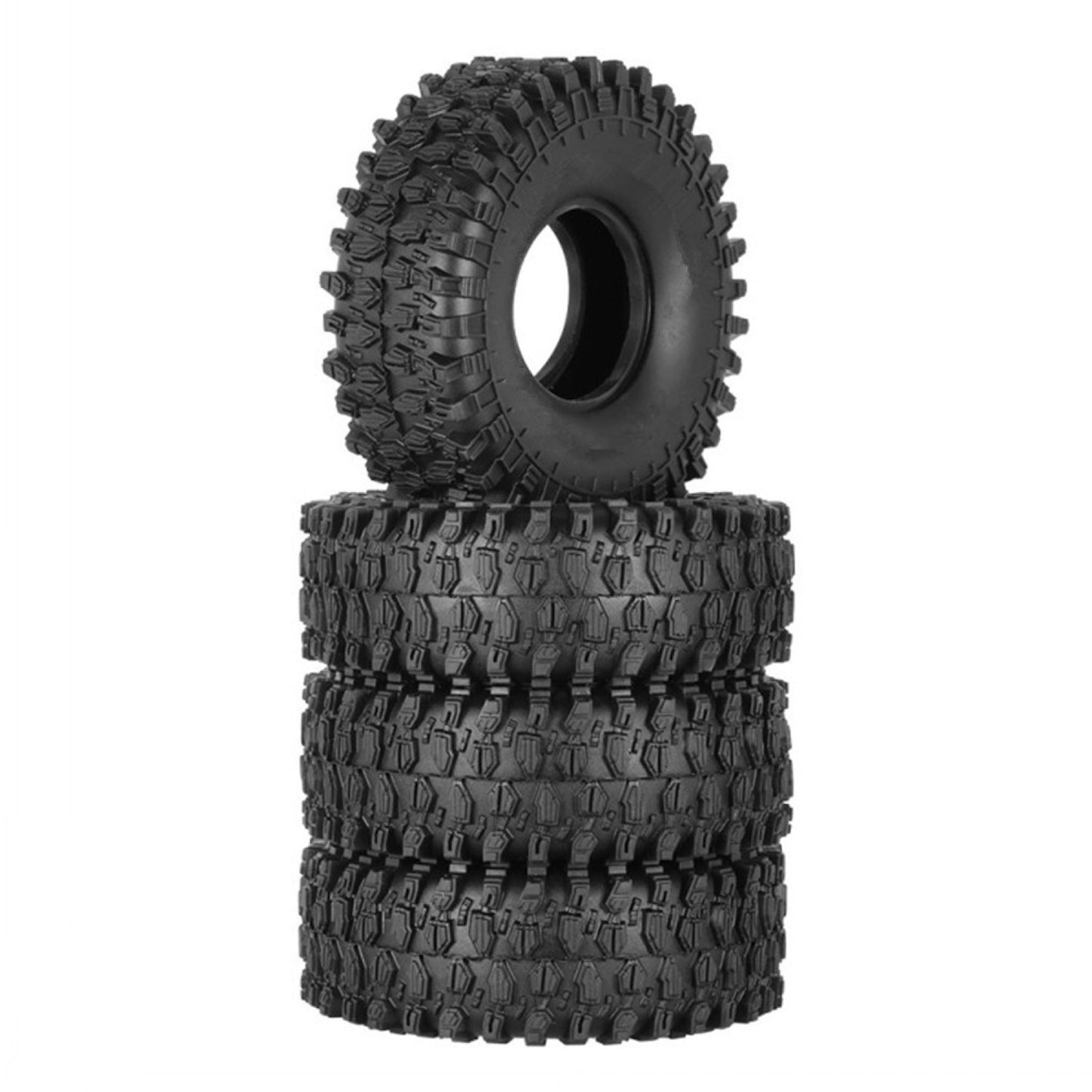 4Pack 1.9" Wheel Tires For Axial SCX10 90046 D90 TRX-4 Simulated 1/10 RC Crawler