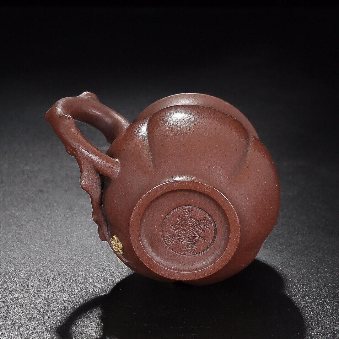 Chinese Yixing Zisha Clay Handmade Exquisite Teapot（梅香套具 底款：金鼎商标）