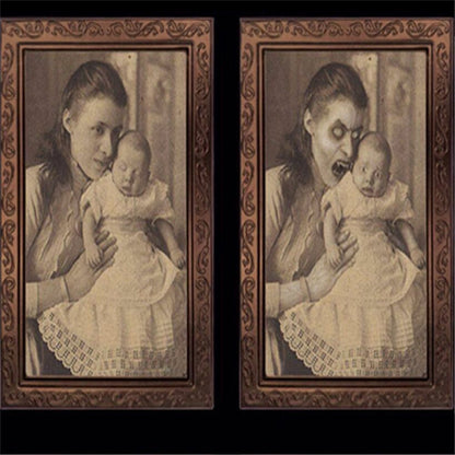 Halloween 3D Ghost Photos Frame Decoration Spooky Party Delivers Crafts Horror