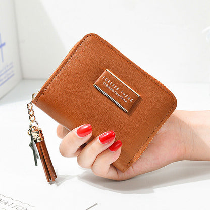 Fashion Small Women Zipper Wallet Leather Coin Bag Credit Card Mini Purse Clutch