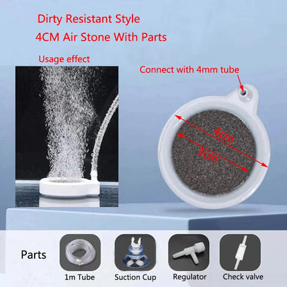 Aquarium Accessories 35 50 80mm Oxygen Aerator Increasing Air Bubble Stone Tools
