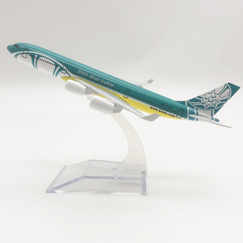 16cm BWIA West Indies Airbus A340 Passenger Airplane Diecast Aircraft Model