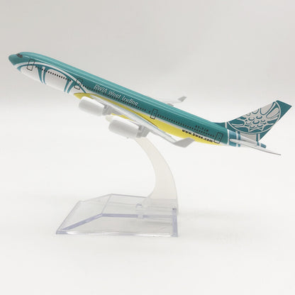 16cm BWIA West Indies Airbus A340 Passenger Airplane Diecast Aircraft Model