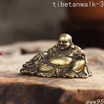 Copper Maitreya Buddha Statue Handmade Religions Buddha Sculptures