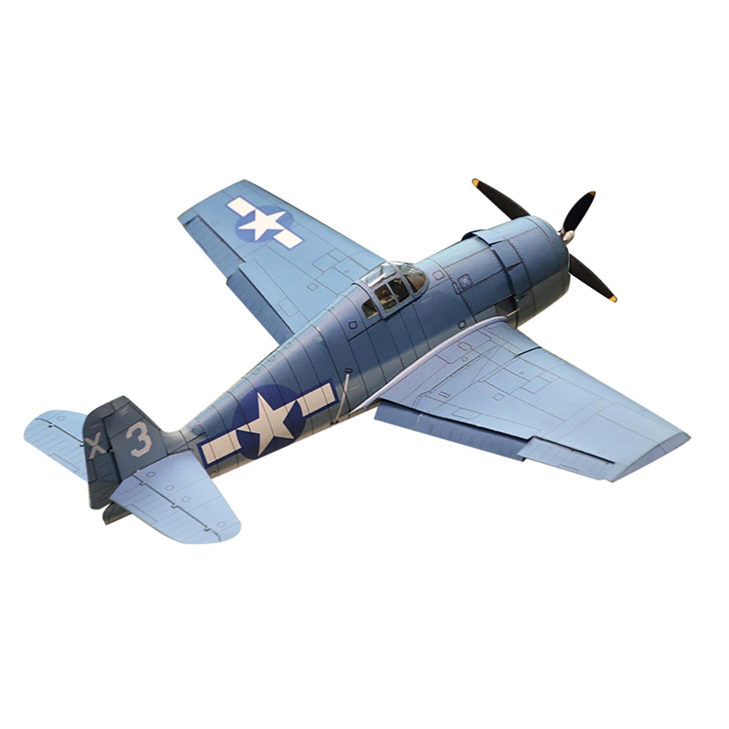 DIY 1:32 Grumman F6F-3 Hellcat Fighter Paper Model Military Plane Model DIY