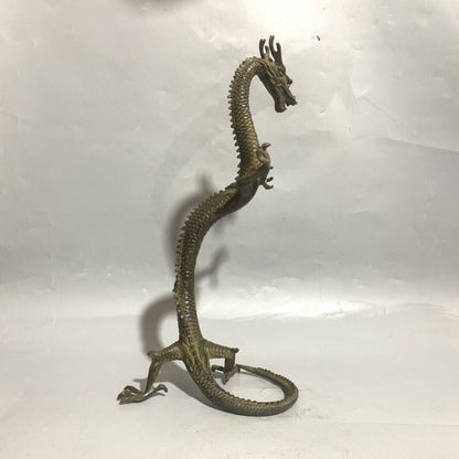 42 Cm Chinese Brass Animal Dragon Statue Bronze Dragon Statue Sculpture