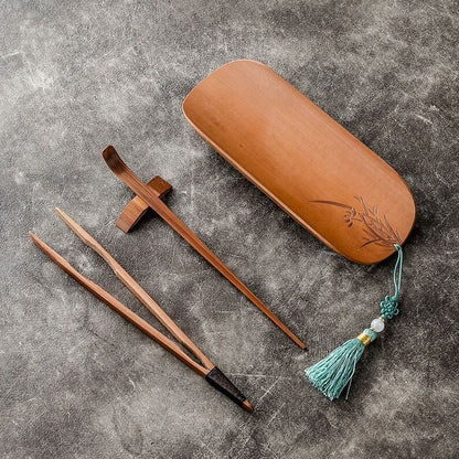 Natural Bamboo Tea Spoon Tea Ceremony Set|Bamboo Tea Accessories