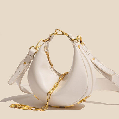Luxury Moon Letter Tote Clutch Handbags Shoulder Lady Crossbody Bag Half Circle