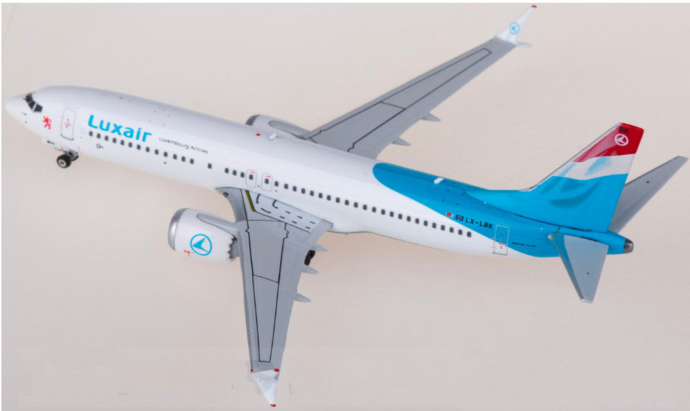 1:400 Phoenix Luxair Boeing 737 MAX 8 Passenger Airplane Diecast Aircraft Model