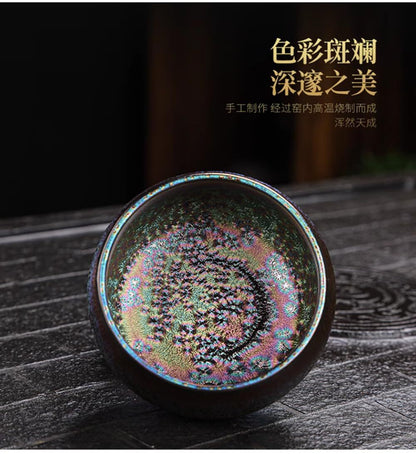 110ml Colorful Jianzhan Master Cup Tea Cup Ceramic Kung Fu Tea Cup