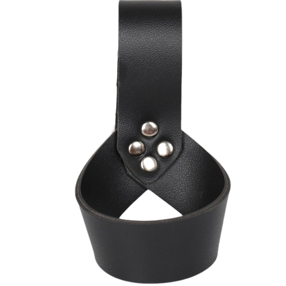 Medieval Sword Holder Ring PU Leather Sleeve Rapier Holster Costume Weapon Strap