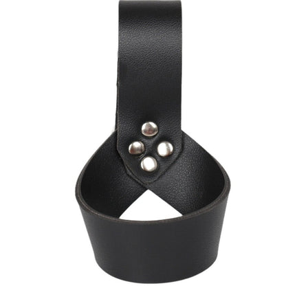 Medieval Sword Holder Ring PU Leather Sleeve Rapier Holster Costume Weapon Strap
