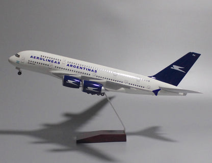 1:160 46CM AIR ALGERIE AIRBUS A380 Airplane Landing Gear Resin Aircraft Model