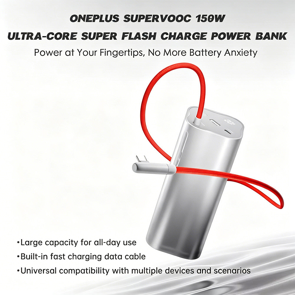OnePlus SUPERVOOC 150W Ultra-Core Super Flash Charge Power Bank 20000mAh