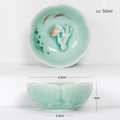 Hand-painted Ceramic Teacups Tea Sets Household Chinese Tea Sets