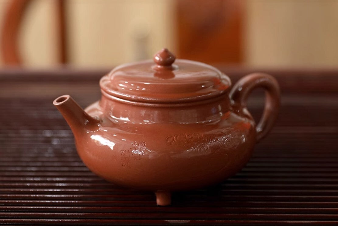 380cc chinese Yixing Handmade Zisha Dicaoqing clay Teapot WangYou Hu Tea Pot