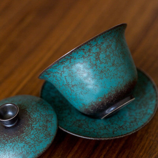 Ceramic Gaiwan Pine Glaze Tureen Tea Makers Kung Fu Tea Accessories
