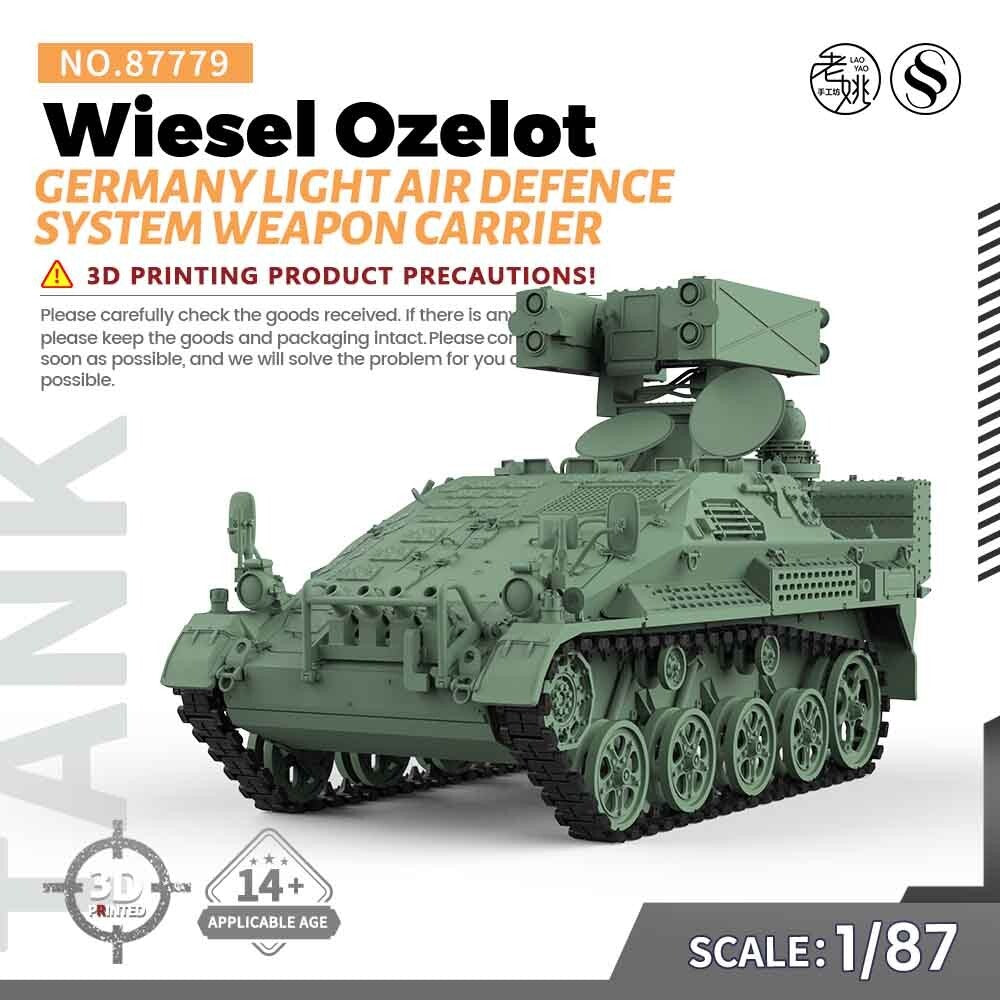 SSMODEL SS87779 Germany Wiesel Ozzelot Light Air Defence System Weapon Carrier