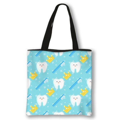 Handbag Casual Tote Bag Shoulder Purse Travelling Storage Pouch Polyester Print
