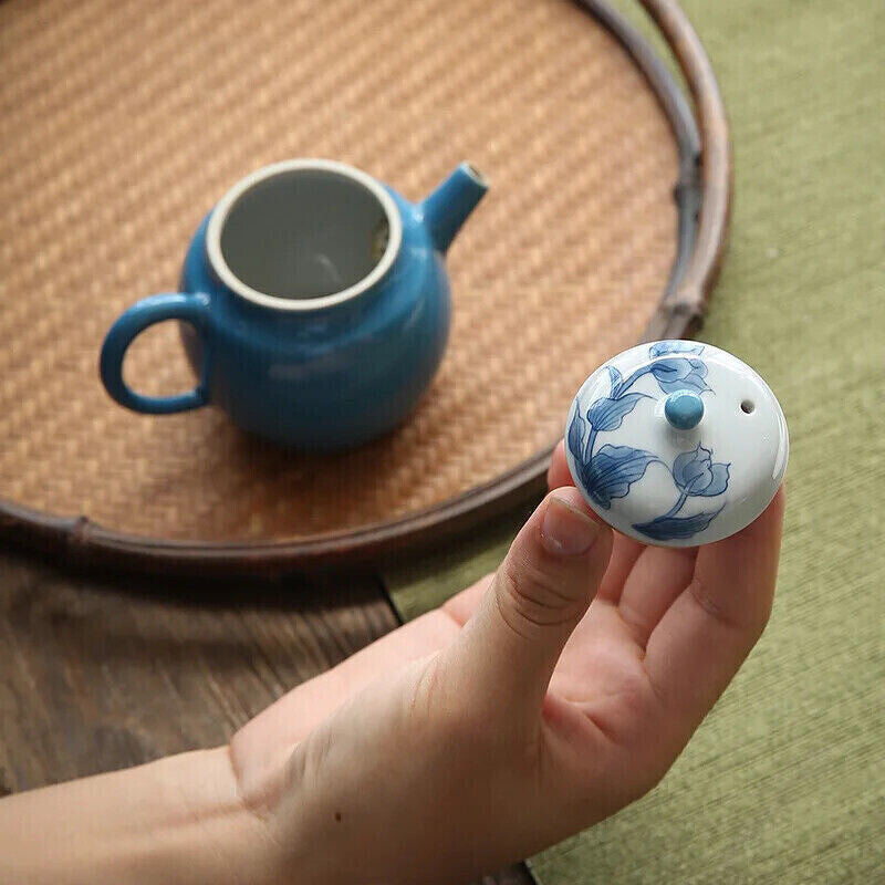 Tea Pot,Blue Glaze,Japanese Teapot,Portable Travel Infusers,Samovar Chines Set