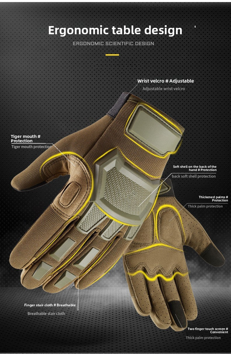 Tactical Shooting Gloves Military Men Combat Full Finger Protection Work Gloves