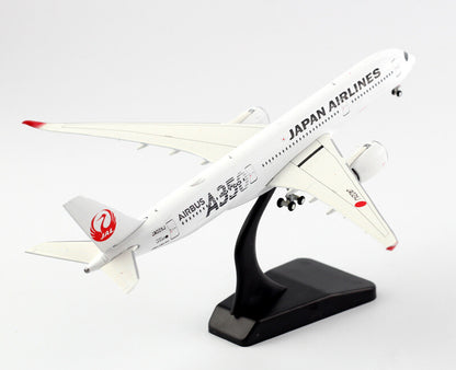 JC Wings Japan Airlines For Airbus A350-900XWB JA02XJ Silver 1/400 plane model
