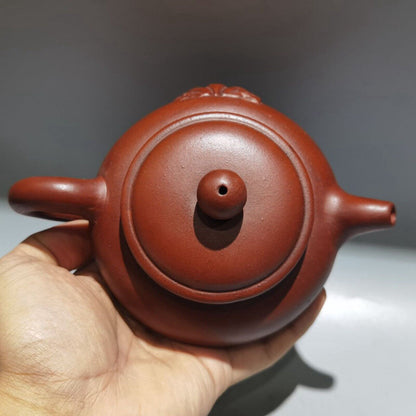 vintage chinese yixing purple clay teapot zisha ceremony carving collectible art