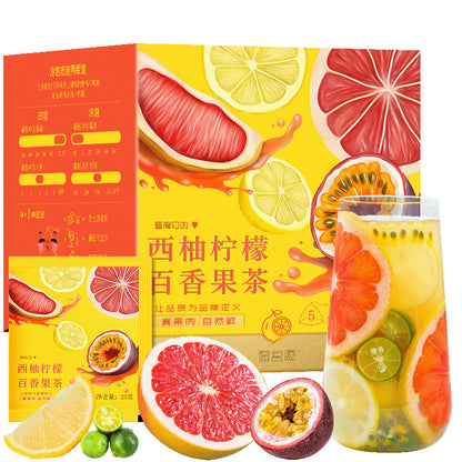 Grapefruit Lemon Passion Fruit Tea Rich in VC Herbal Tea Freeze-Dried Fruit Tea