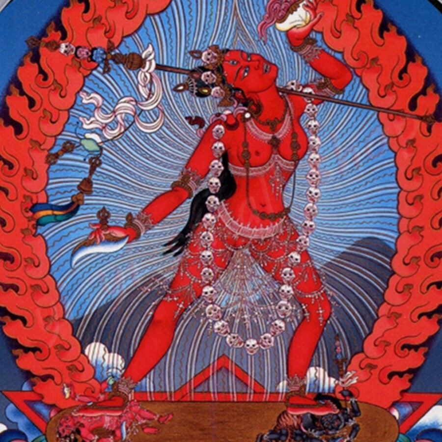 4.33" New Tantric Vajra Yoga Thangka Buddha Statue Crystal Ornaments Craft
