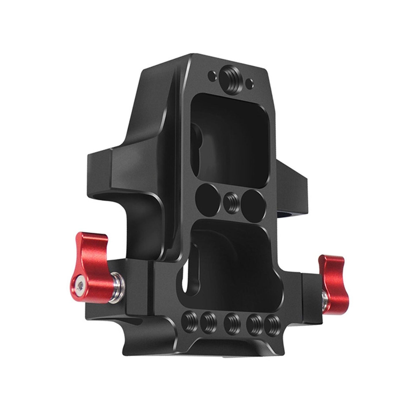 1/4"&3/8" Anti-Slip Camera Alloy Cage Baseplate With Dual 15mm Rod Rail Clamp