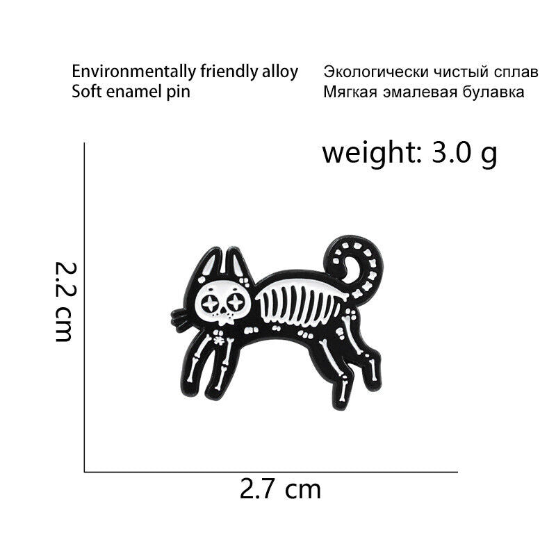 Punk Funny Enamel Brooch Lapel Funny Pin Creative Badge Collar Bag Decor Gi