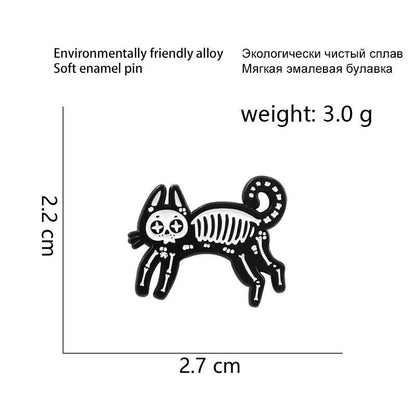 Punk Funny Enamel Brooch Lapel Funny Pin Creative Badge Collar Bag Decor Gi