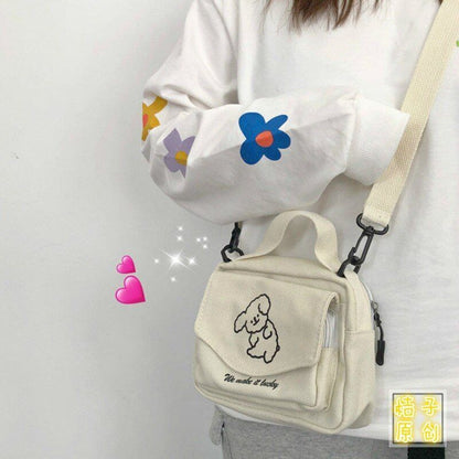 Bags Ladies Canvas Printed Cute Envelope Bag Student Shoulder Bag Evening Purse